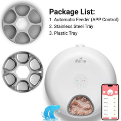 iPettie Donut Frost feeder side view showcasing compact footprint for small spaces
