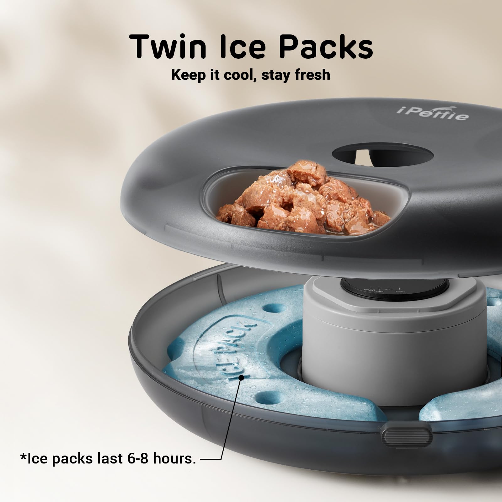 iPettie Donut Frost six-compartment design enables measured portions