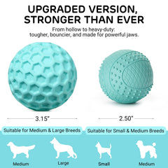 iPettie honeycomb dog toy natural rubber for durability