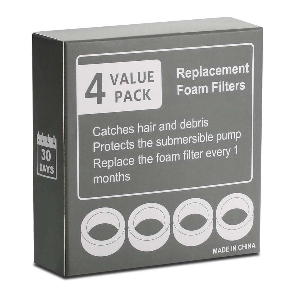 iPettie IP-670-S4 Pack—foam filters for ongoing fountain upkeep.
