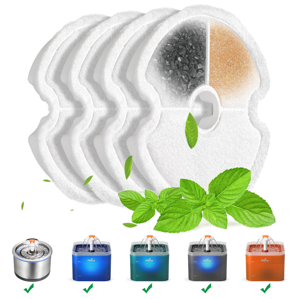 iPettie IP670-F4 filter close-up showing 4-stage filtration for clean water