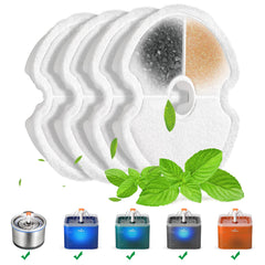 iPettie IP670-F4 filter close-up showing 4-stage filtration for clean water