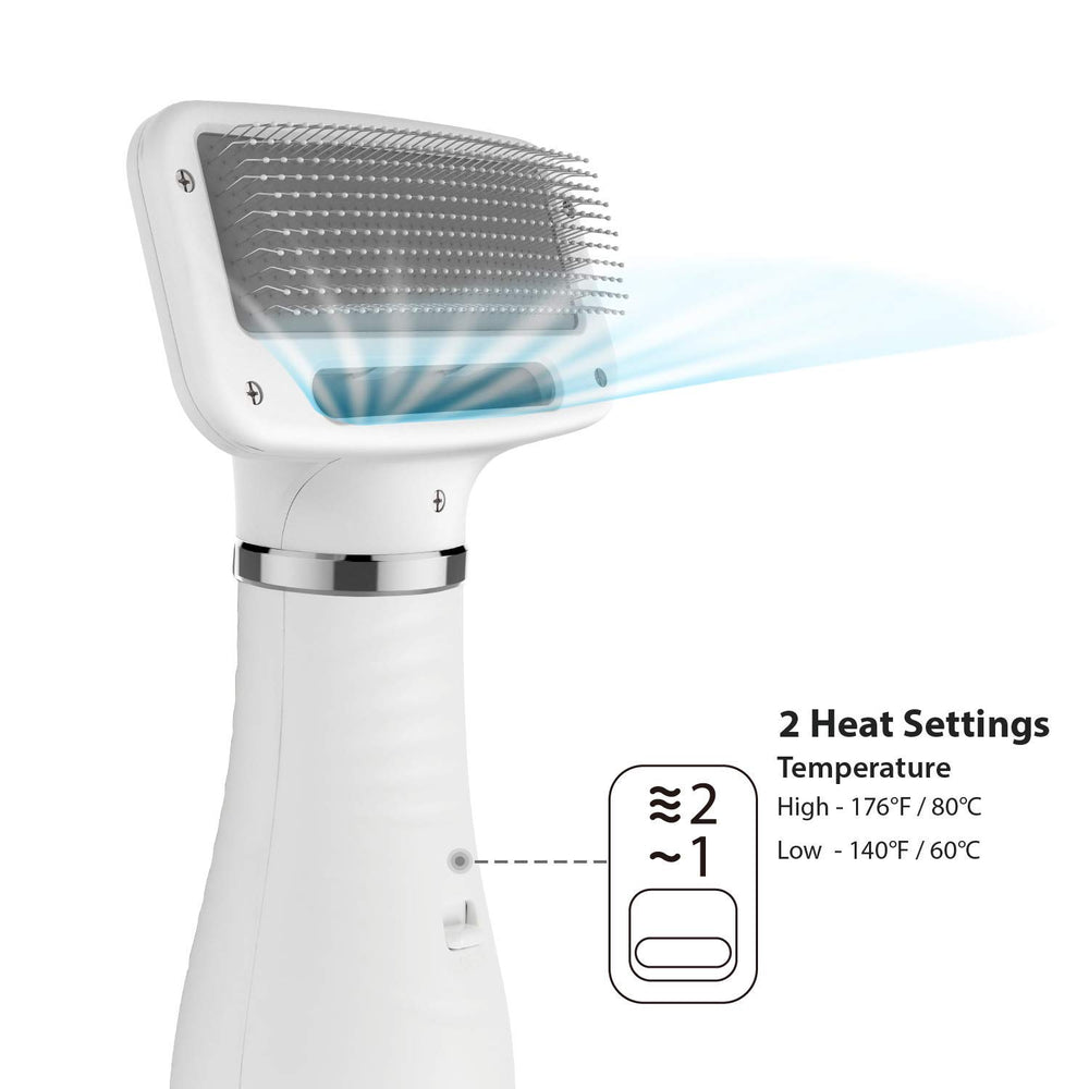 iPettie narrow-gap slicker brush for short straight coats, enabling gentle detangling.