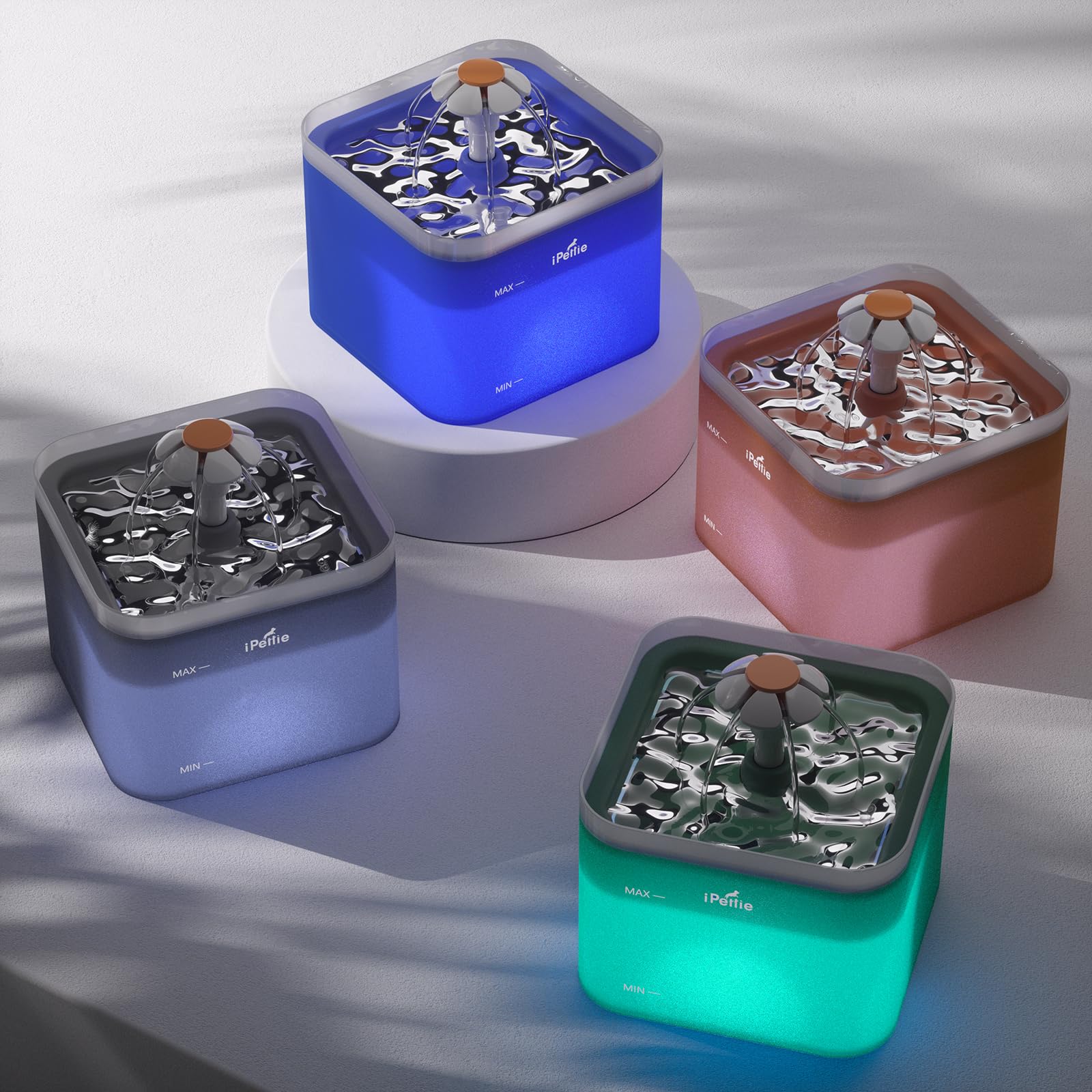 iPettie Neverland fountain lights up for easy night access