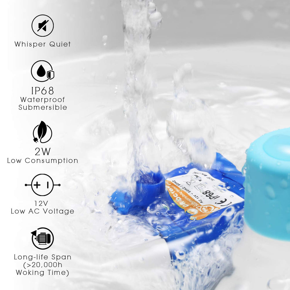 iPettie replacement pump fits Tritone Fiumi and Hommii fountains