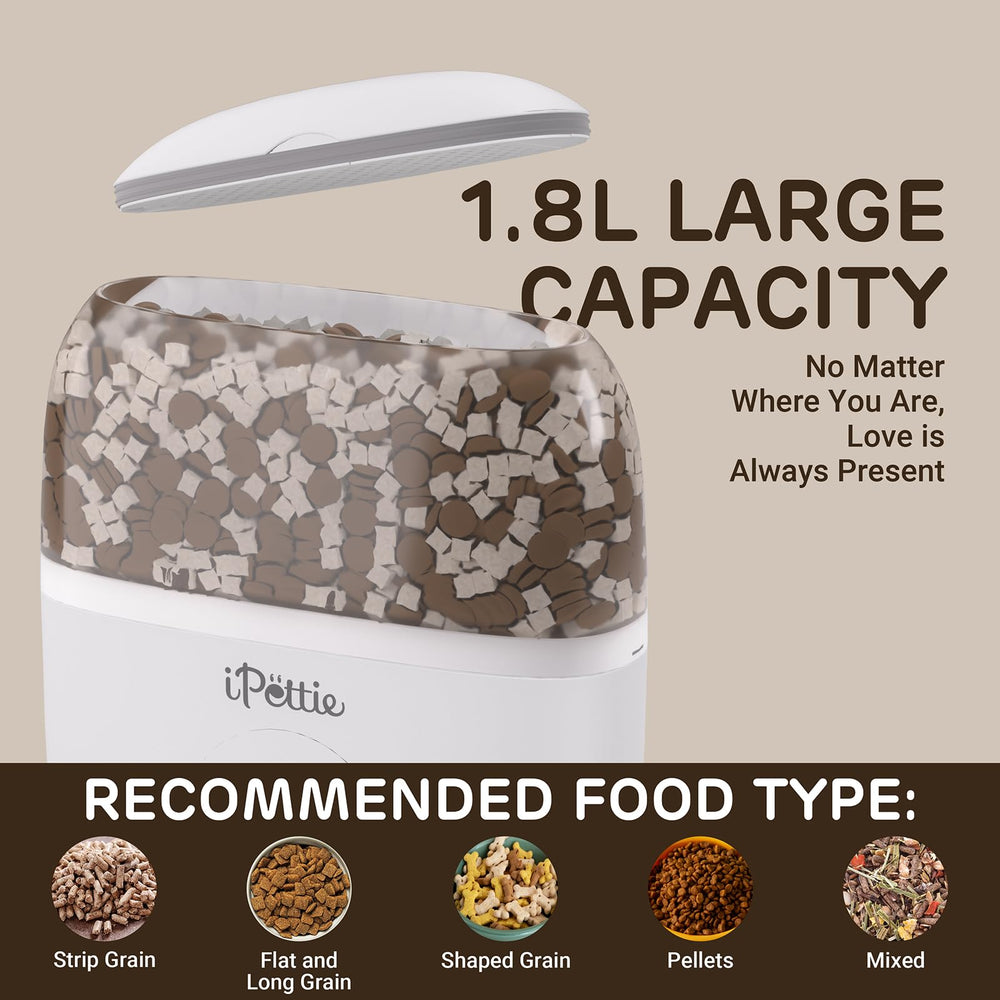 ipettie smart wifi hanging feeder for rabbits setup in a cage scene