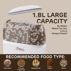 ipettie smart wifi hanging feeder for rabbits setup in a cage scene