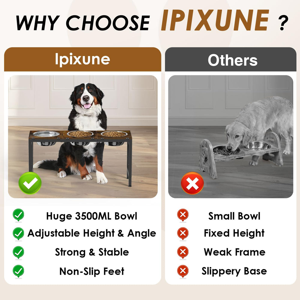 Ipixune 3500ML bowls offer generous portions for big dogs