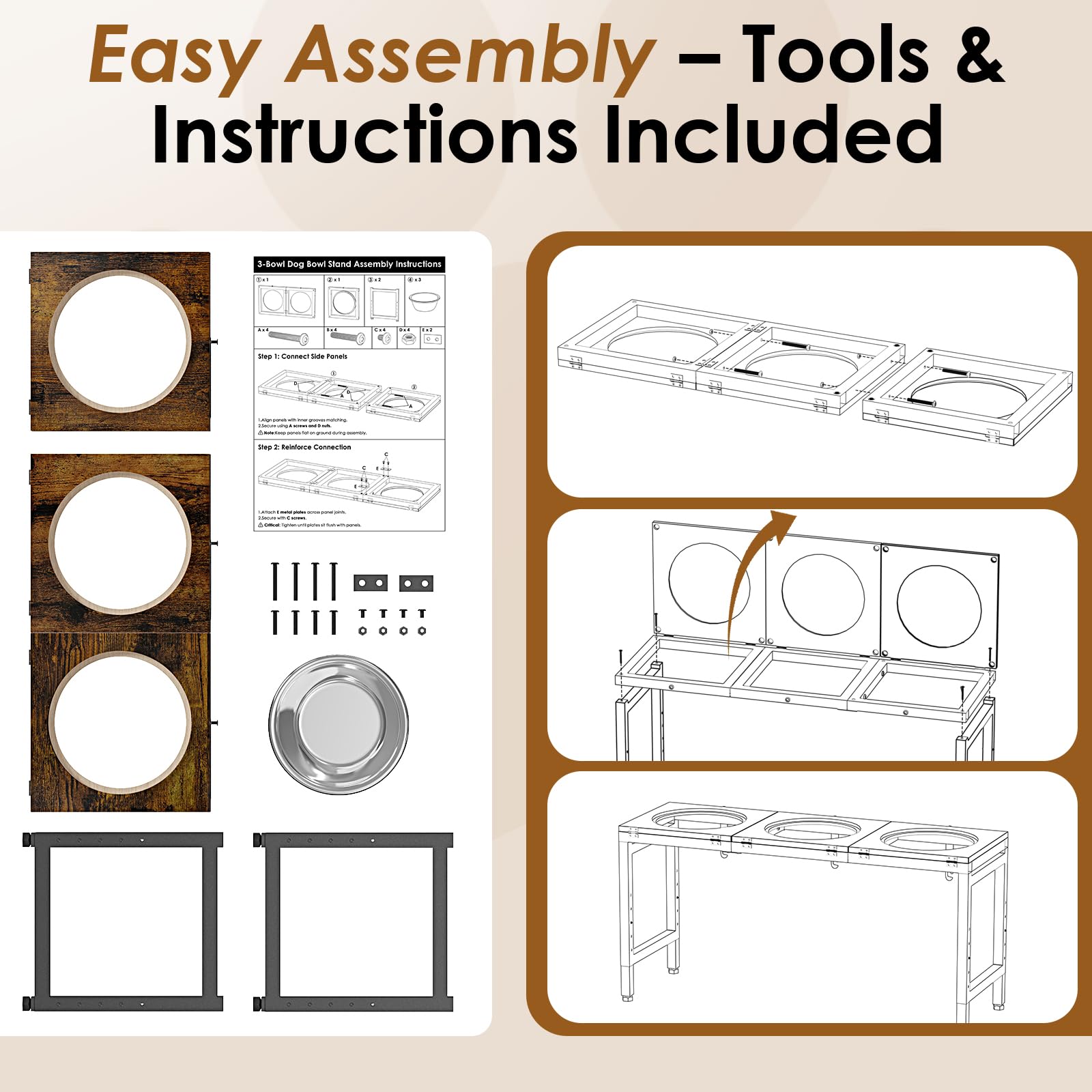 Ipixune easy-assembly kit includes tools and gloves