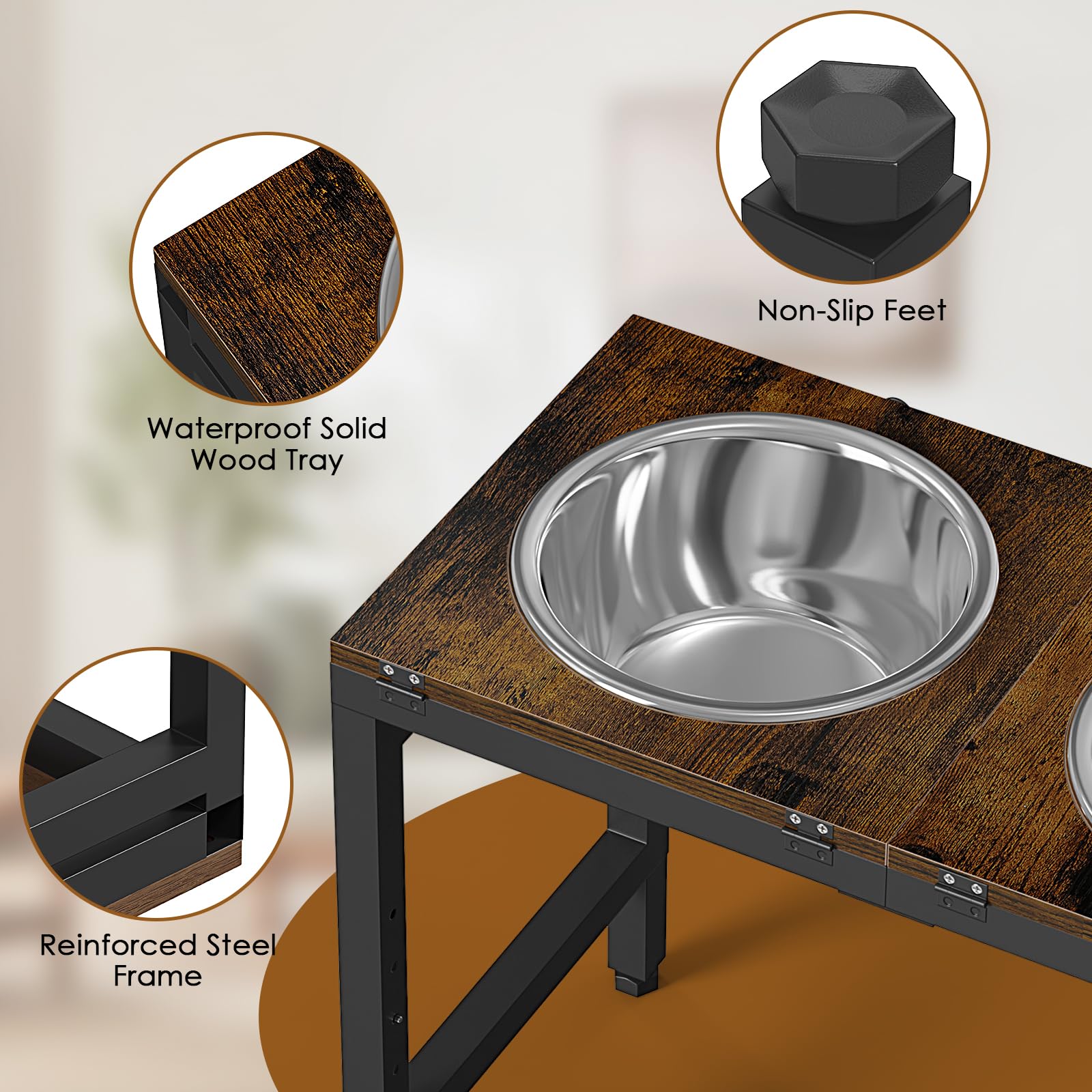 Ipixune non-slip feet keep bowls steady during meals