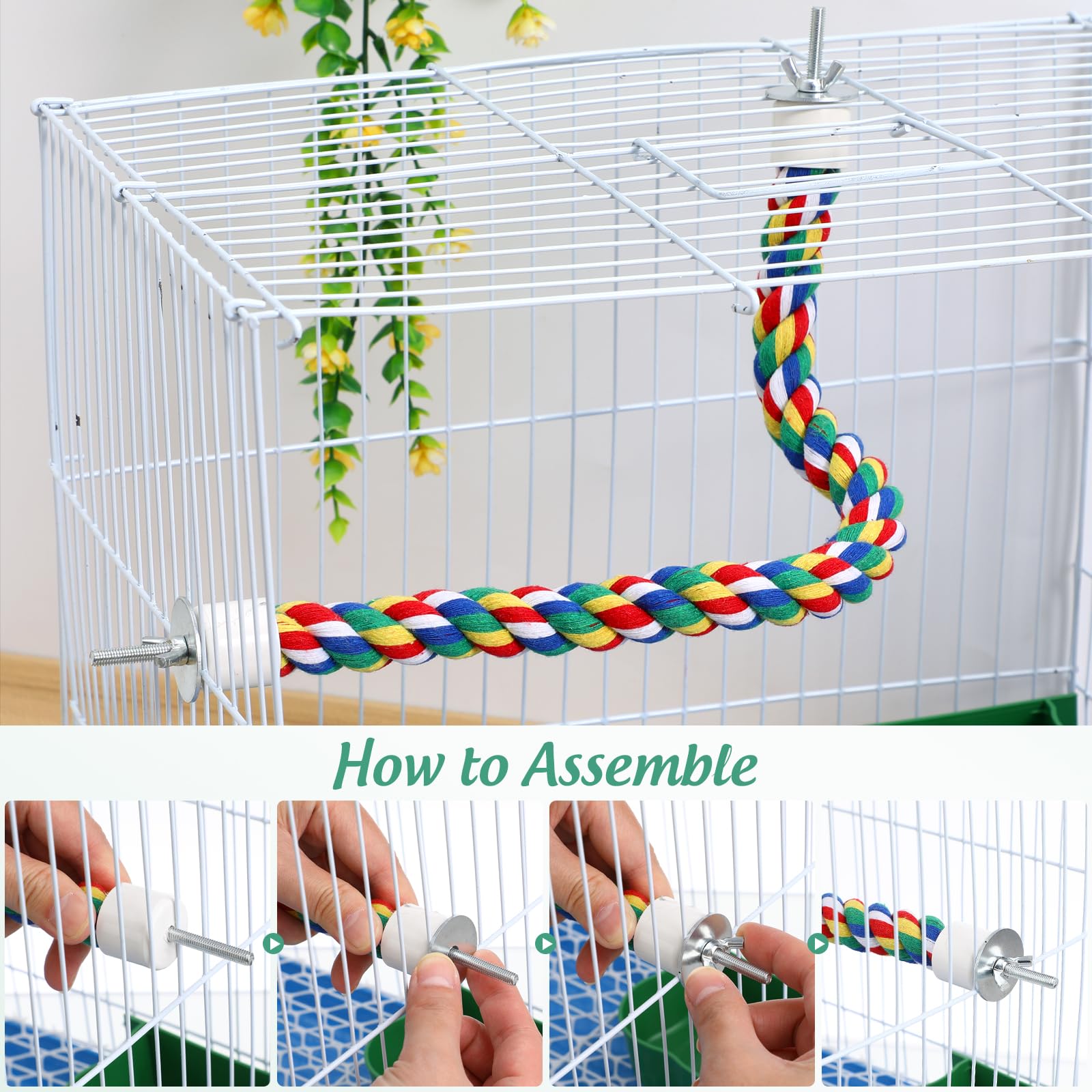 iplusmile bird-chew-toy-perch promotes safe chewing and beak exercise.