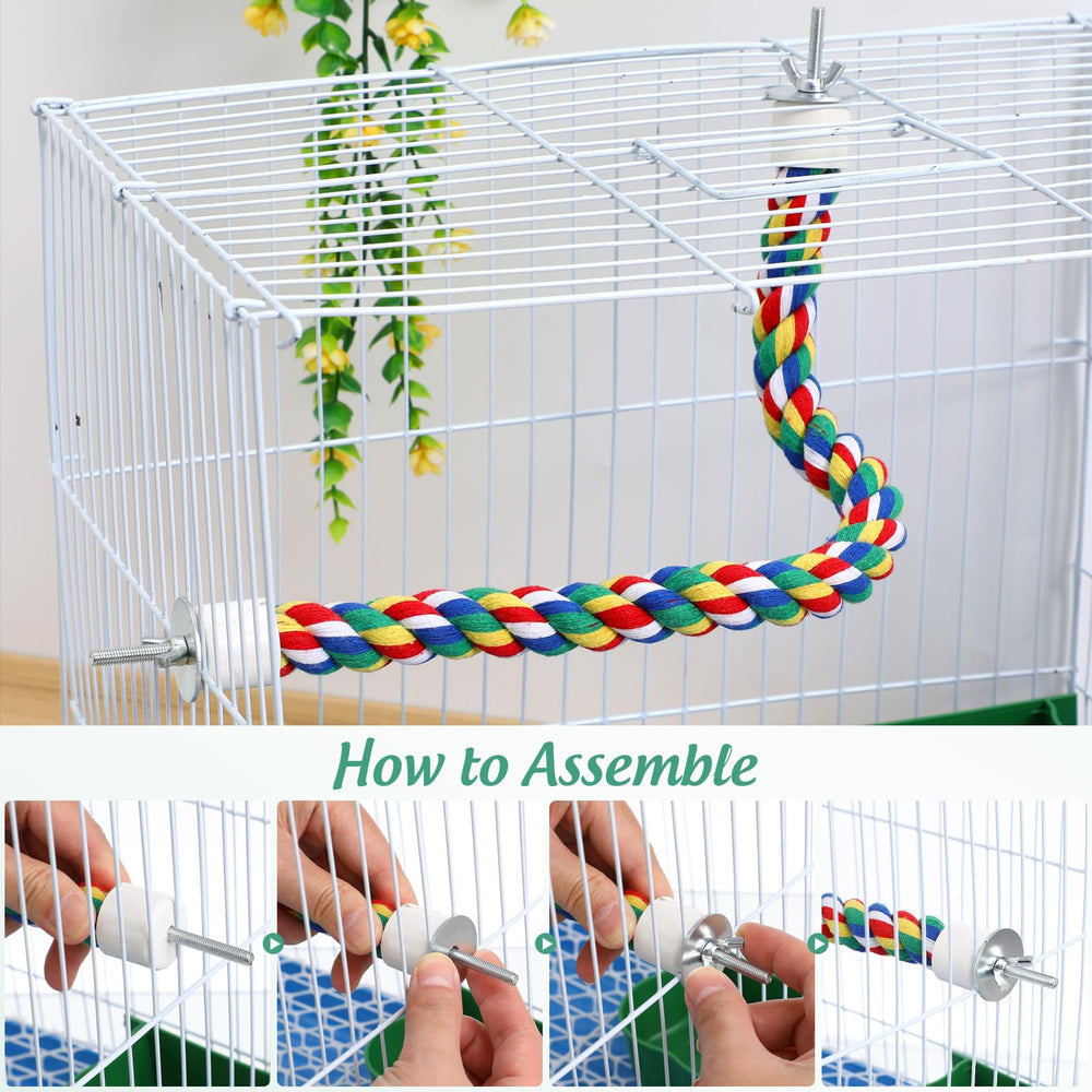 iplusmile bird-chew-toy-perch promotes safe chewing and beak exercise.