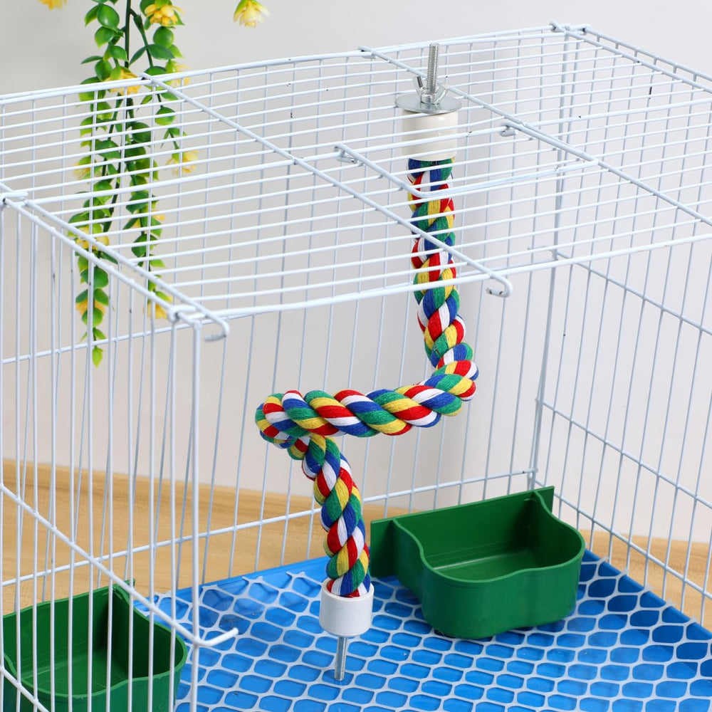 iplusmile parrot-cage-accessory brings space-saving entertainment.