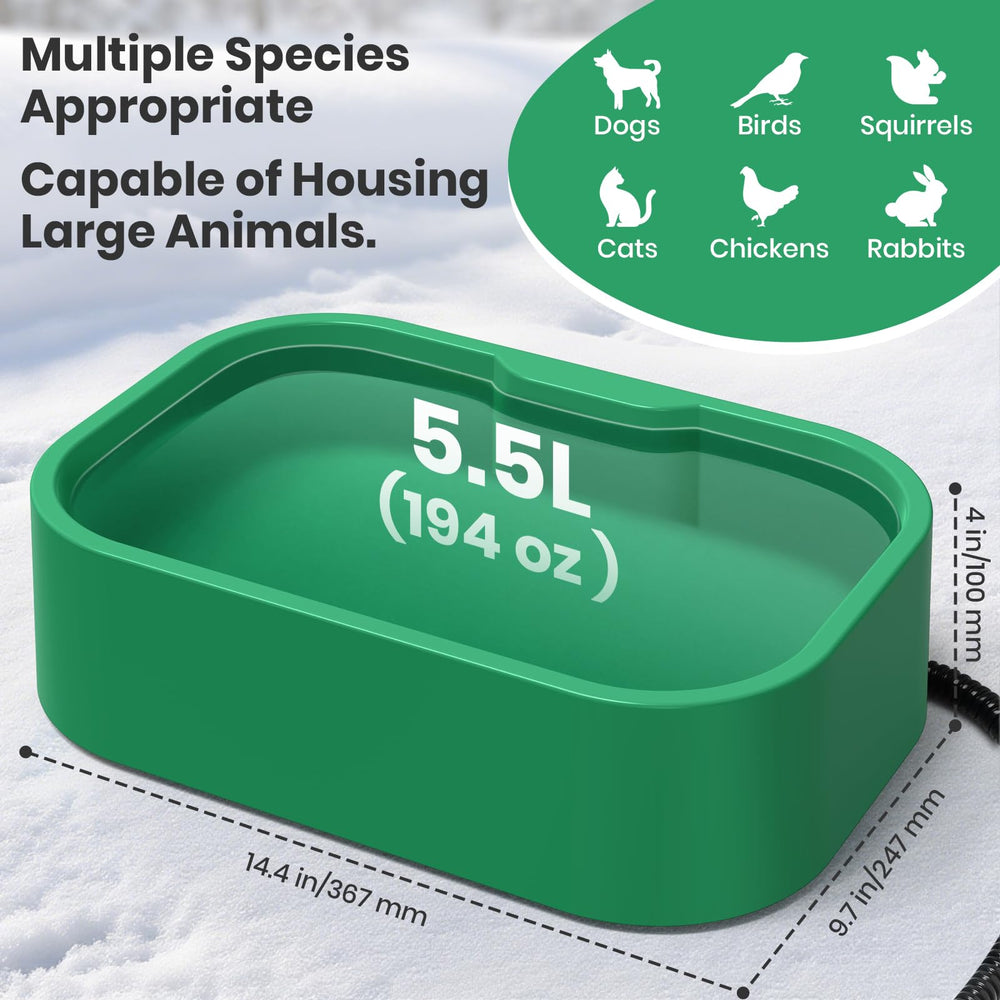 IPOW 5.5L capacity water bowl ready for multiple pets