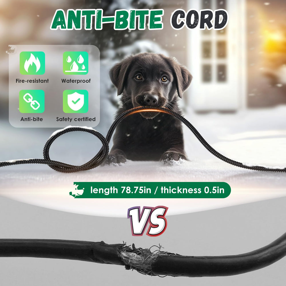 IPOW anti-chew cord provides safer chewing-resistant connection.