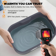 IPOW BPA-free material ensures safe cleaning in harsh weather.