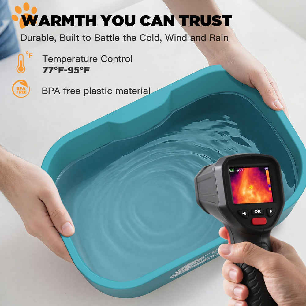 IPOW BPA-free material ensures durable, safe water for pets outdoors