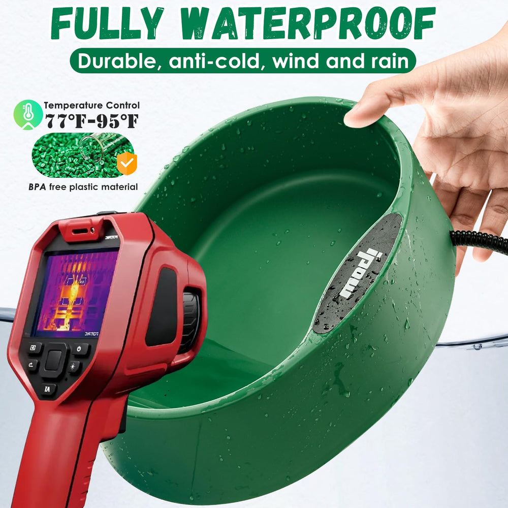 IPOW BPA-free outdoor-ready bowl suits porches and yards with durable design.