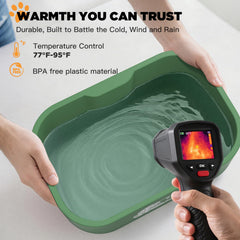 IPOW outdoor BPA-free durable bowl resists snow, wind, and wear.