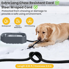 IPOW outdoor winter use in garden shows reliable warm water outdoors for pets.