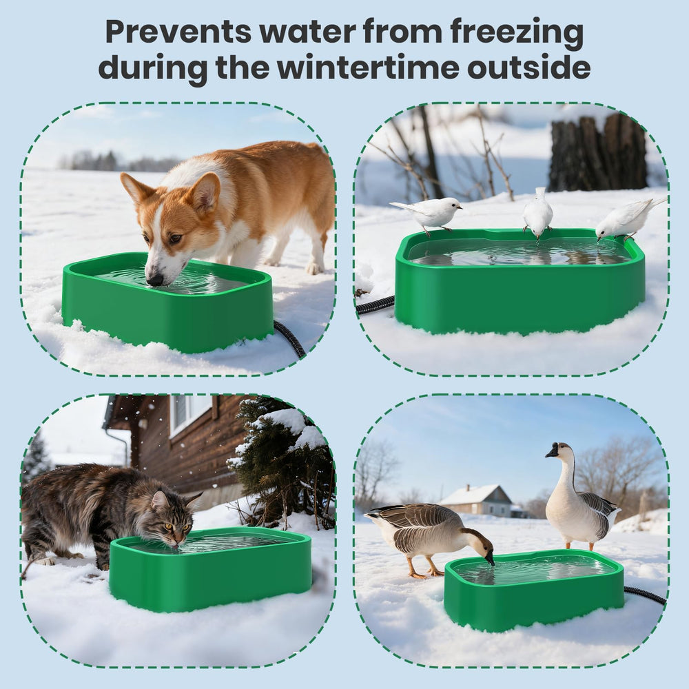 IPOW bowl placed in wind-protected location for optimal warmth