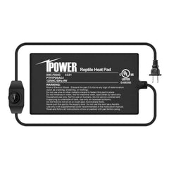 IPower reptile heat pad 4x7 front view shows compact under-tank warming