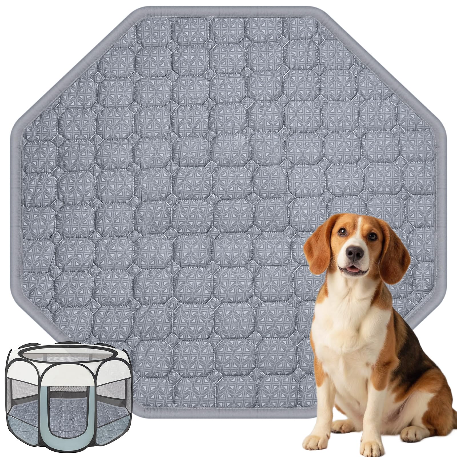 IPOZITO dog bed mat playpen-fit provides cozy playtime comfort.