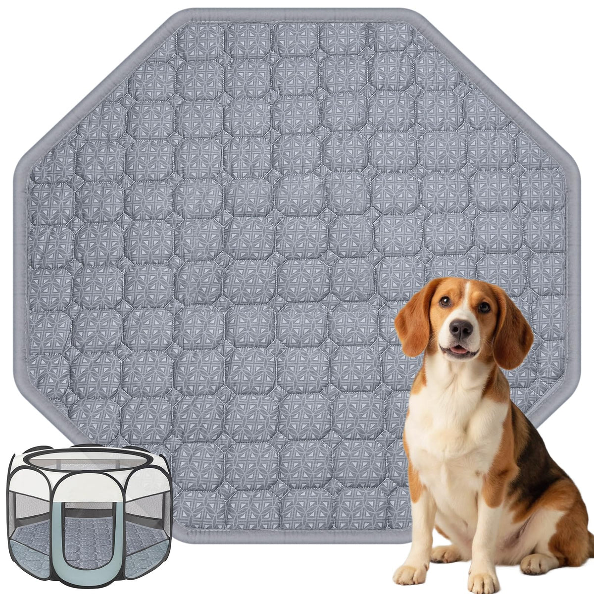 IPOZITO dog bed mat playpen-fit provides cozy playtime comfort.