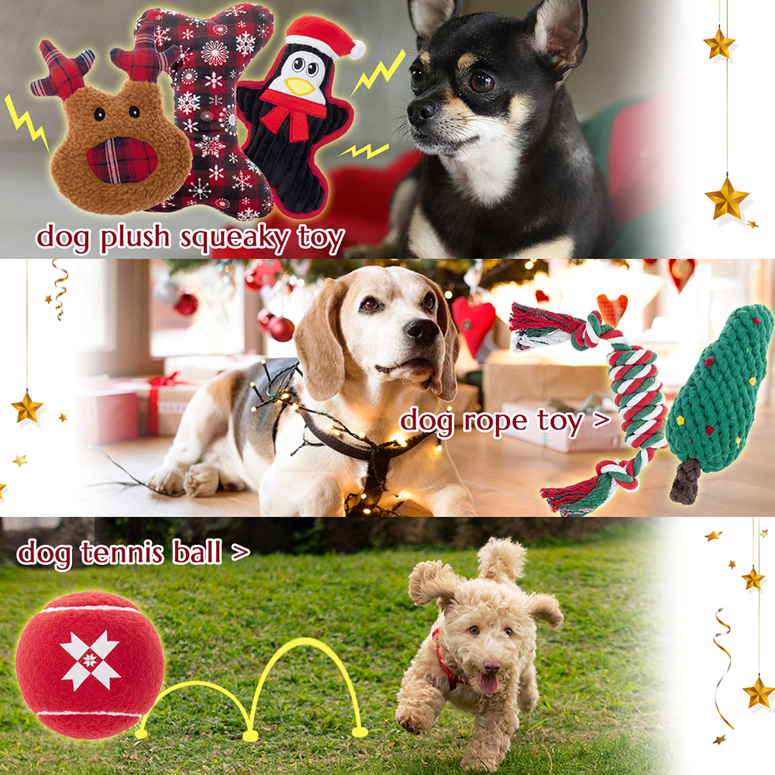 IPRAVOCI bone squeaky plush toy invites chewy fun and dental-friendly gums