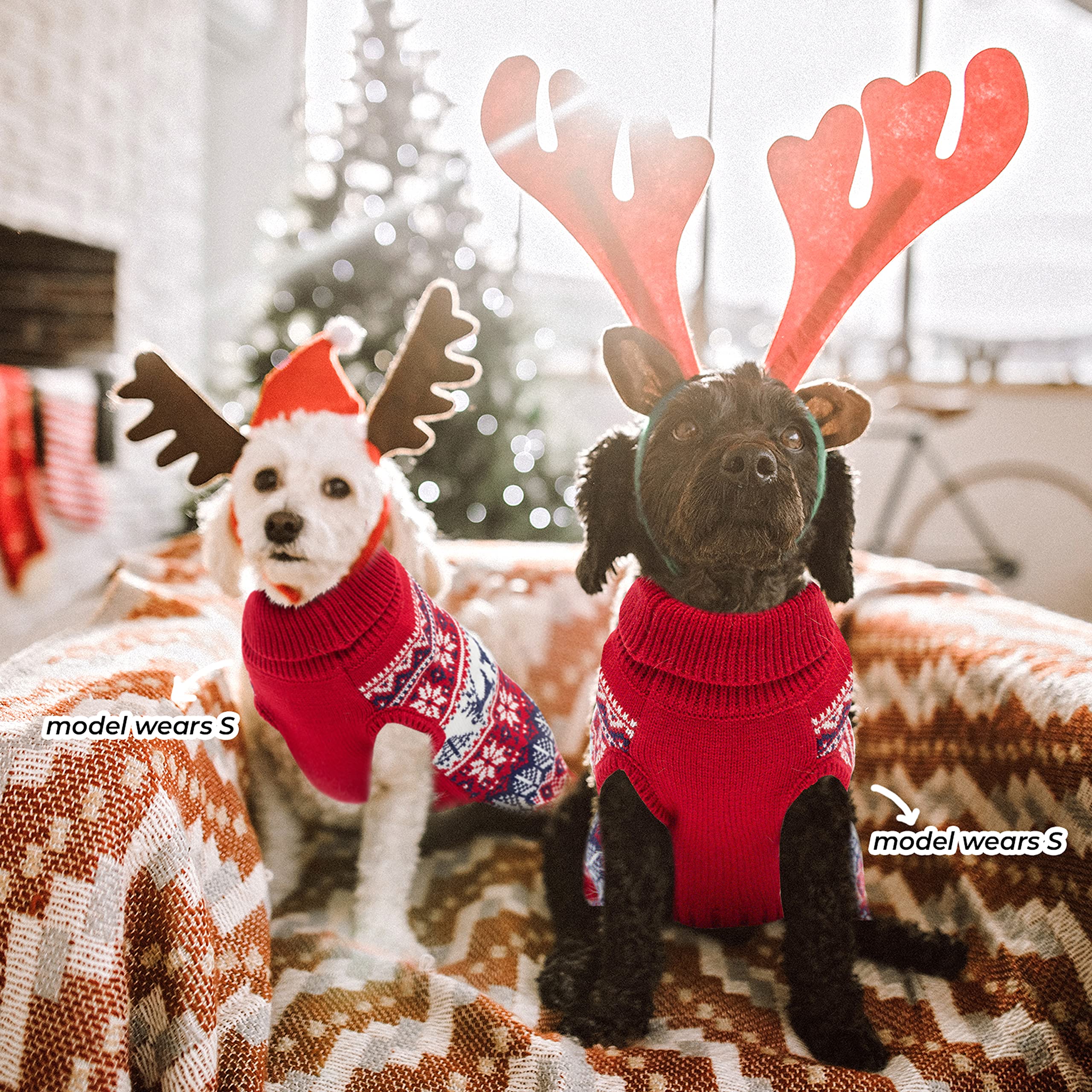 IPRAVOCI dog sweater size guide closeup helps ensure correct fit