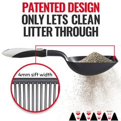 iPrimio black litter scooper showcases sleek design for easy daily scooping