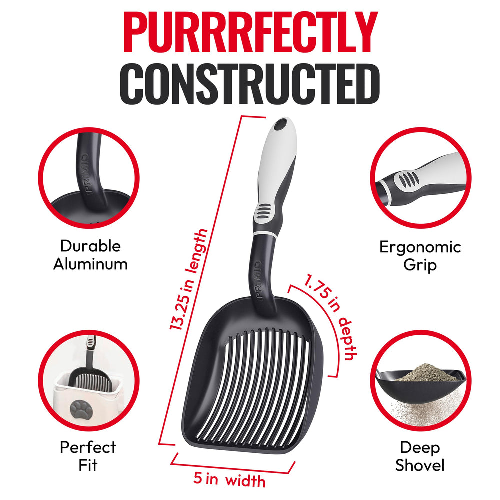 iPrimio easy-dump container enables quick litter disposal and hygienic use