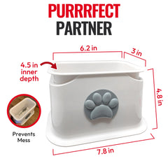 iPrimio interchangeable paws display four color options to match decor