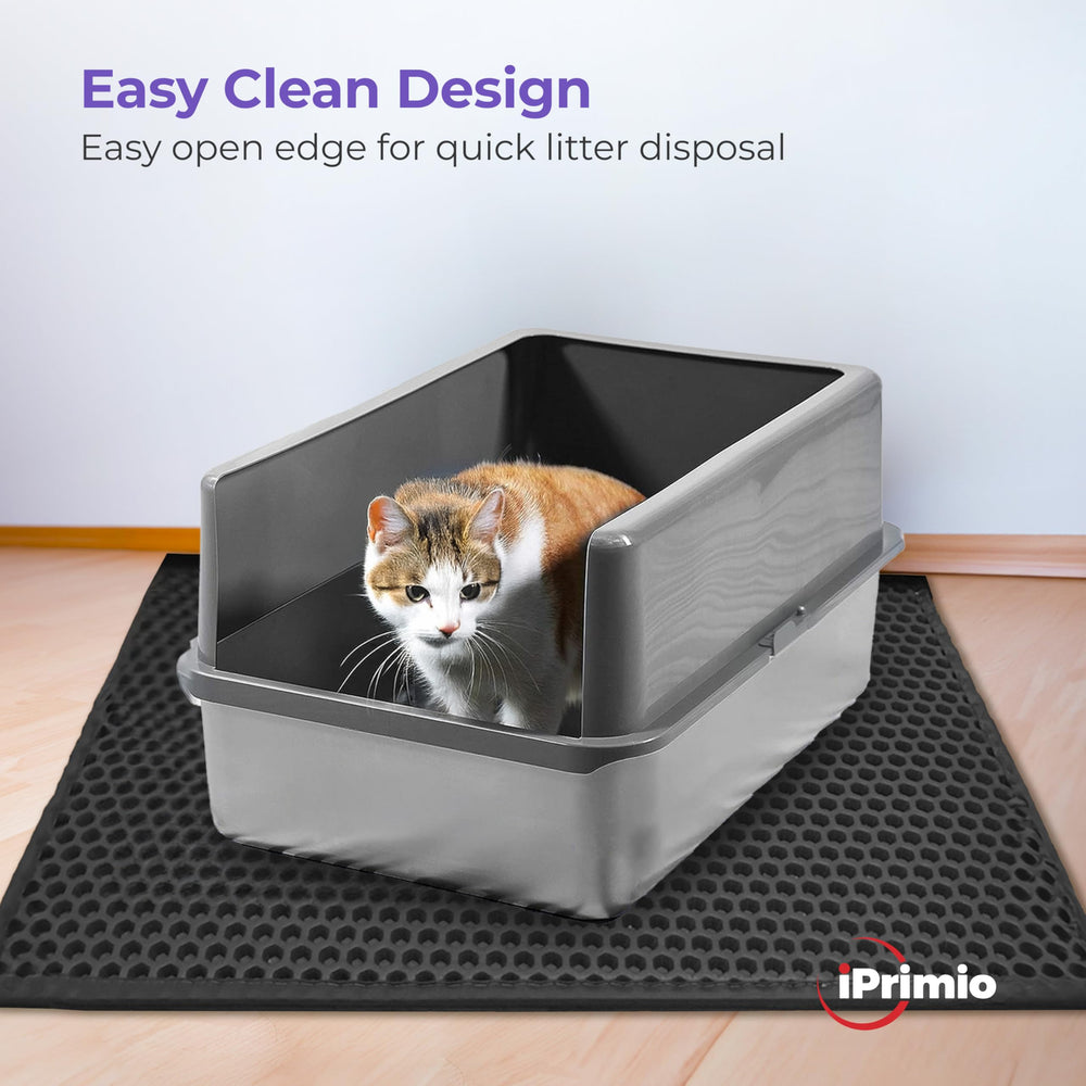 iprimio litter mat honeycomb closeup highlights effective litter capture from paws