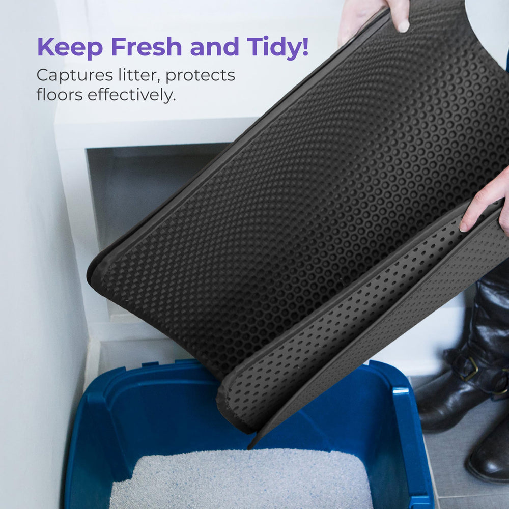 iprimio litter mat side coverage creates extra litter-free zones near the box