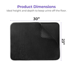 iprimio litter mat waterproof bottom layer shields floors from spills and messes