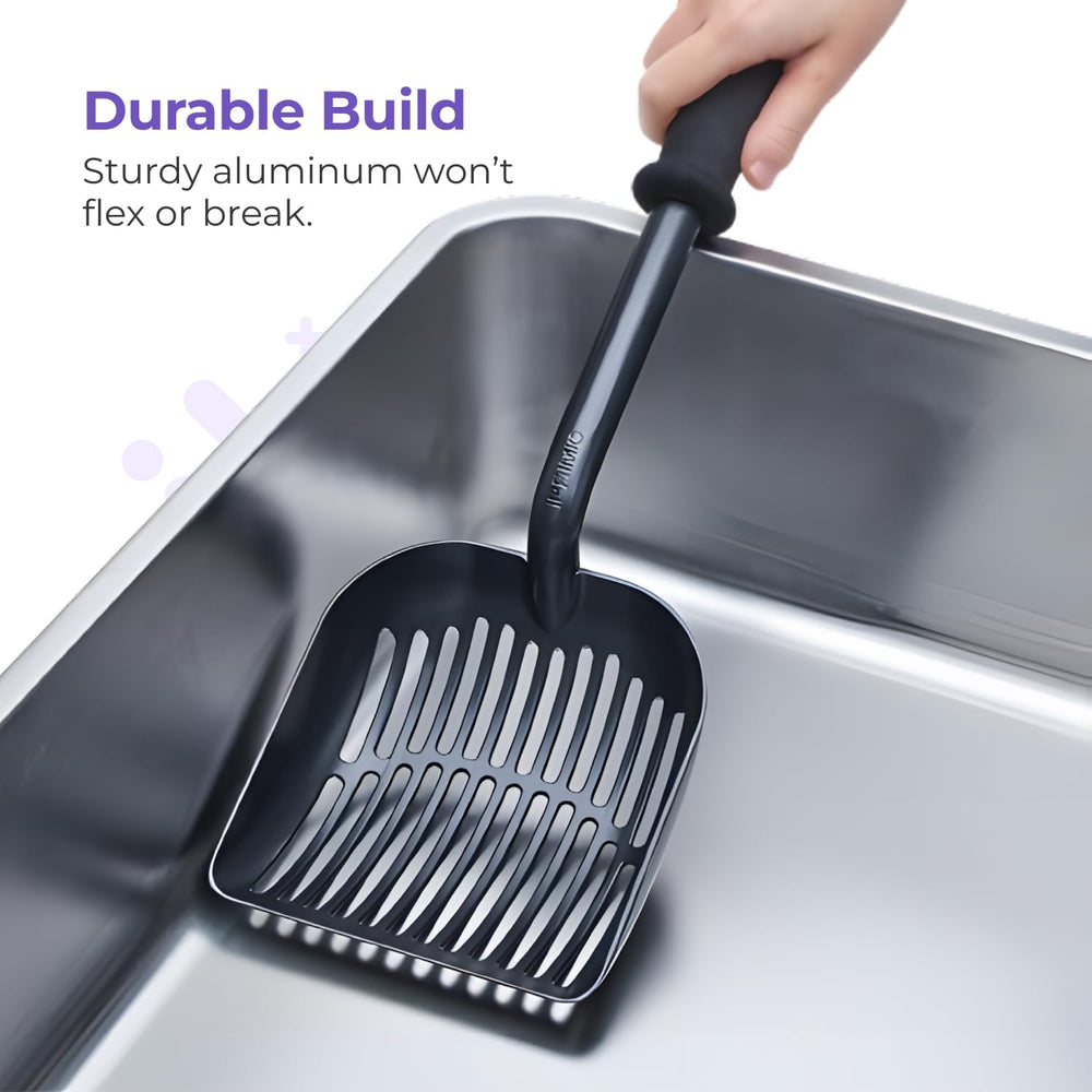 iPrimio Monster Cat Litter Scooper storage friendly design fits tidy spaces