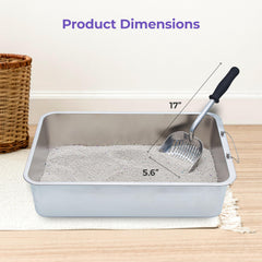 iPrimio Monster Metal Cat Litter Scoop ergonomic soft grip minimizes hand strain during use