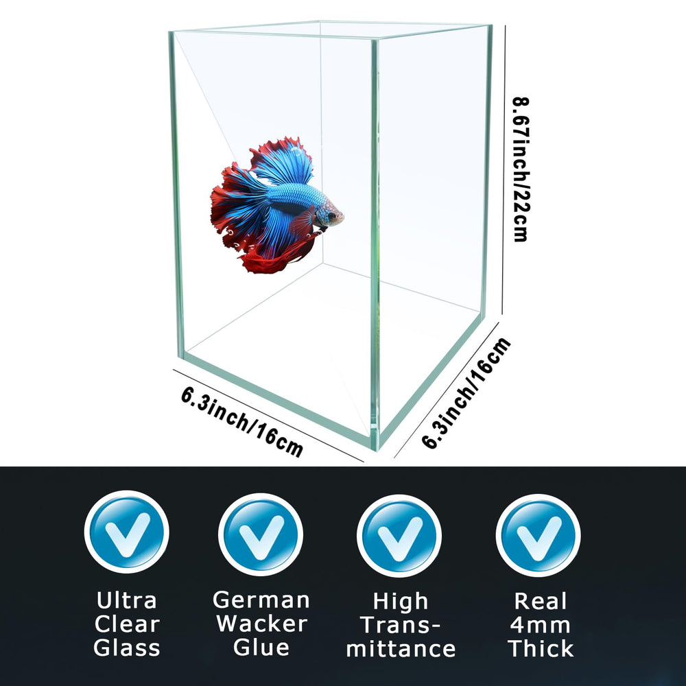 iPriro Betta Tank Lid and Clip shown to prevent escapes and splashes.
