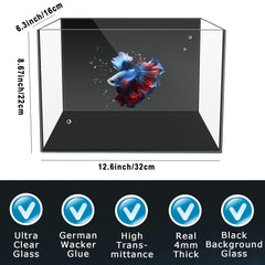 iPriro separator plate for Betta enables safe two-fish arrangements.