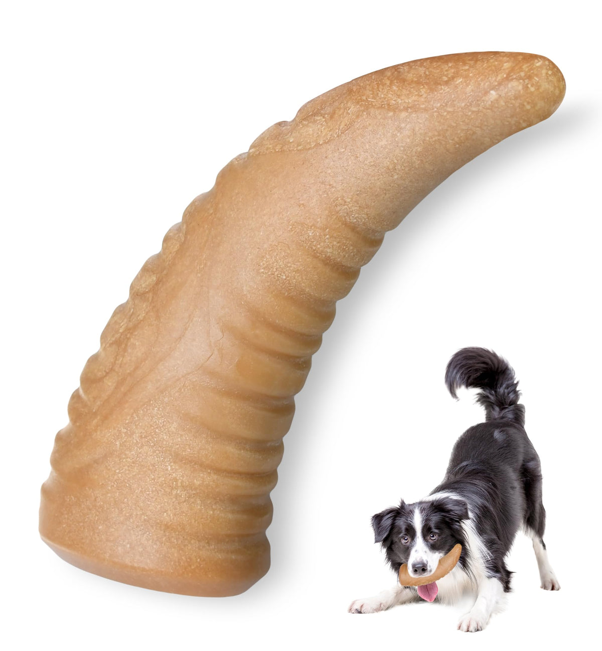 IPTPAS Durable Dog Chew Toy close-up shows bite-resistant design for aggressive chewers.