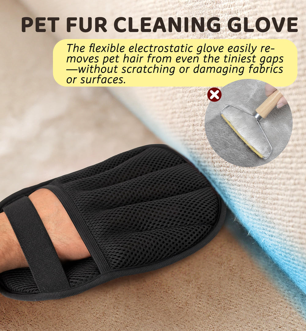 IPTPAS Pet Hair Remover Glove breathable material supports comfortable grooming sessions