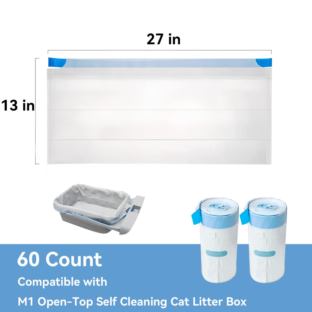 IQMaoGo leak-proof LDPE litter bag keeps your home clean and fresh