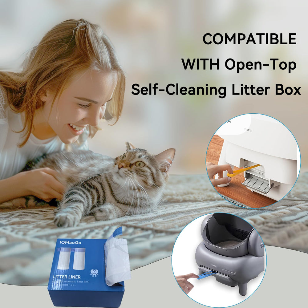IQMaoGo open-top self-cleaning box ready liner for efficient setup