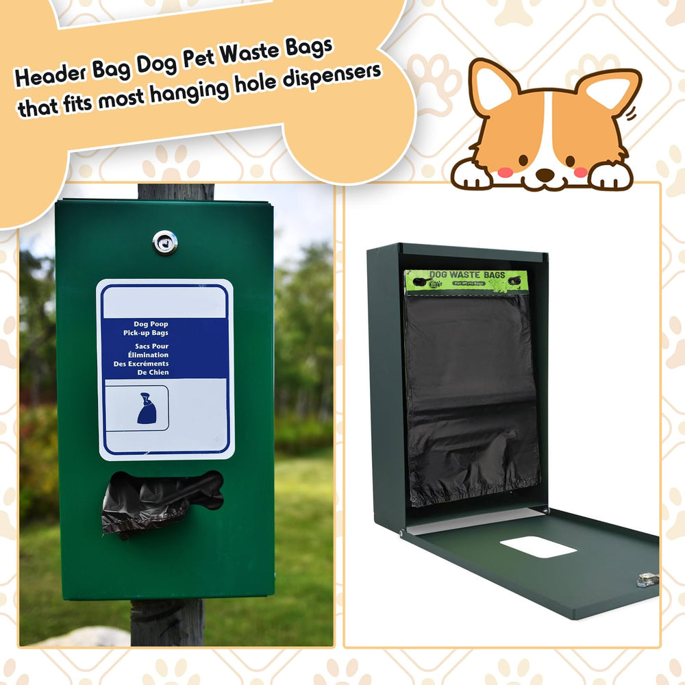 Ireer 8.5 x 13.78 inch bags fit most hang-hole dispensers