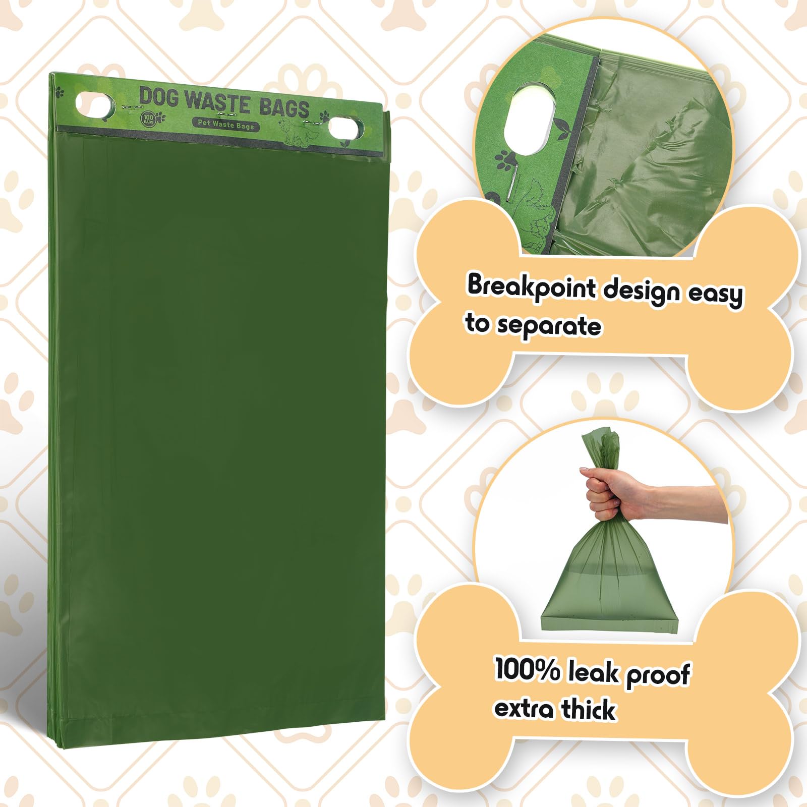 Ireer HDPE 15μm bags are leakproof for reliable waste disposal.
