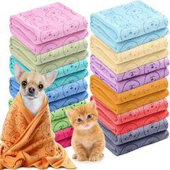 Irenare dog towels 40x20 inch absorbent for fast drying after baths