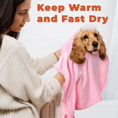 Irenare dog towel featuring cute bunny patterns for pets