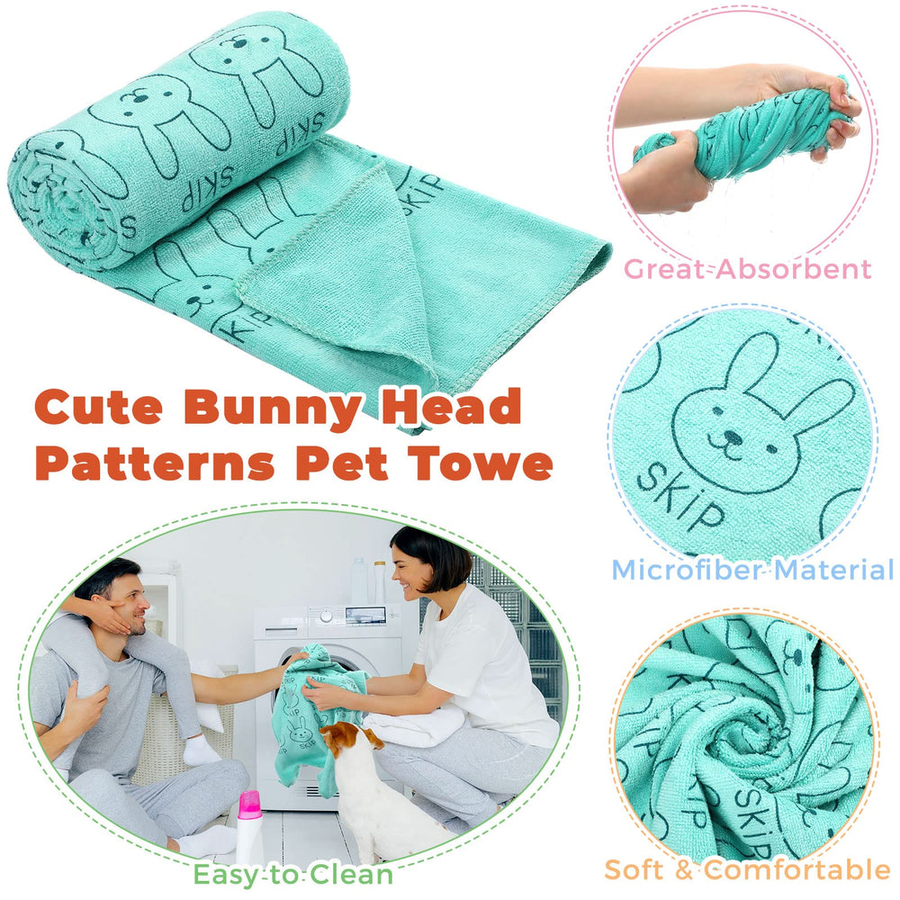Irenare microfiber towel with soft pattern design for gentle drying