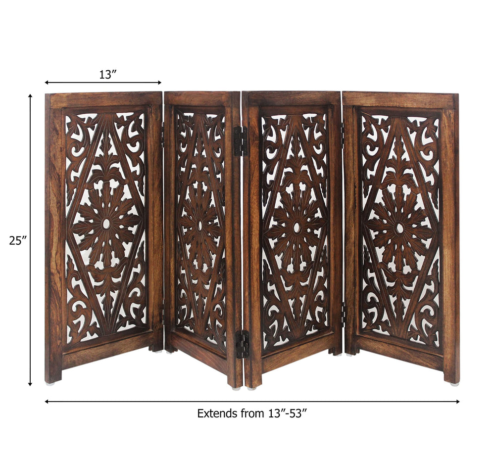 IRONGATE antique brown finish enhances home decor while safely containing pets.